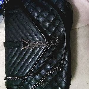 COPY - Yves Saint Laurent Black Quilted Leather Shoulder Bag